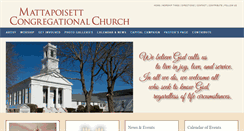 Desktop Screenshot of mattapoisettcongregationalchurch.org